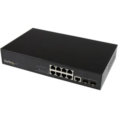 StarTech.com 10 Port L2 Managed Gigabit Ethernet Switch with 2 Open SFP Slots - Rack Mountable1