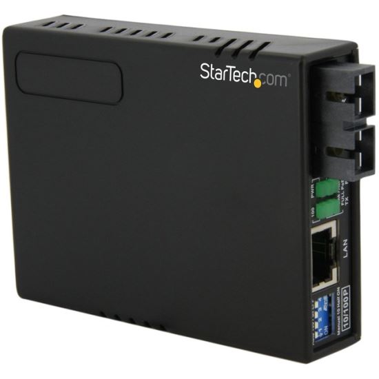 StarTech.com 10/100 Multi Mode Fiber to Ethernet Media Converter SC 2km with PoE1