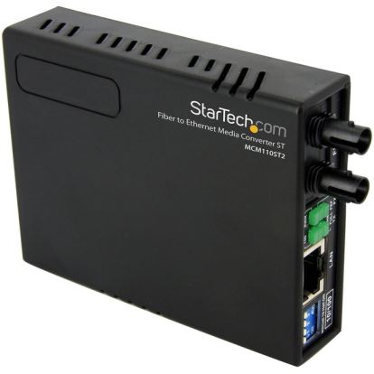 StarTech.com 10/100 Multi Mode Fiber Copper Fast Ethernet Media Converter ST 2 km1