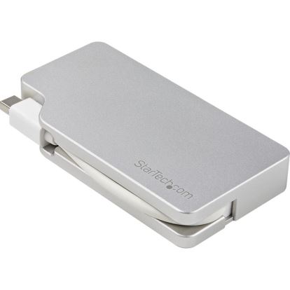 StarTech.com Aluminum Travel A/V Adapter: 3-in-1 Mini DisplayPort to VGA, DVI or HDMI - mDP Adapter - 4K1