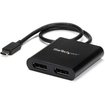 StarTech.com 2-Port Multi Monitor Adapter - USB-C to DisplayPort 1.2 Video Splitter - USB-C to Dual DP MST Hub - TB3 Compatible - Windows1