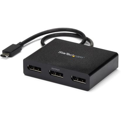 StarTech.com 3-Port Multi Monitor Adapter - USB-C to DisplayPort 1.2 Video Splitter - USB Type-C to DP MST Hub - TB3 Compatible - Windows1