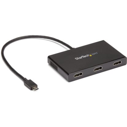 StarTech.com 3-Port Multi Monitor Adapter - USB-C to HDMI Video Splitter - USB Type-C to HDMI MST Hub - Thunderbolt 3 Compatible - Windows1