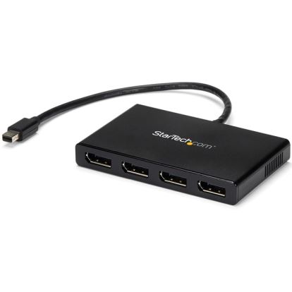 StarTech.com 4-Port Multi Monitor Adapter, Mini DisplayPort 1.2 to DP MST Hub, 4x 1080p, Video Splitter for Extended Desktop Mode, Windows1