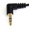 StarTech.com 1 ft Slim 3.5mm Right Angle Stereo Audio Cable - M/M2