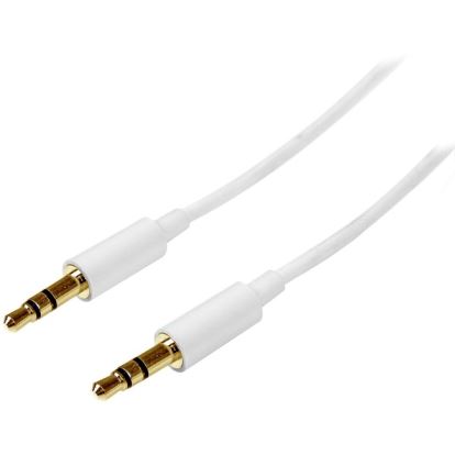 StarTech.com 3m White Slim 3.5mm Stereo Audio Cable - Male to Male1