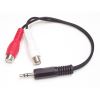 StarTech.com 6in Stereo Audio Cable - 3.5mm Male to 2x RCA Female1