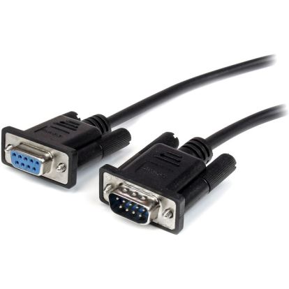 StarTech.com 2m Black Straight Through DB9 RS232 Serial Cable - M/F1