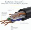 StarTech.com 3m(10ft) CAT6 Ethernet Cable, LSZH (Low Smoke Zero Halogen) 10 GbE Snagless 100W PoE UTP RJ45 Black Network Patch Cord, ETL5