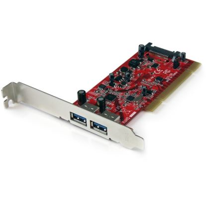 StarTech.com 2 Port PCI SuperSpeed USB 3.0 Adapter Card with SATA Power1