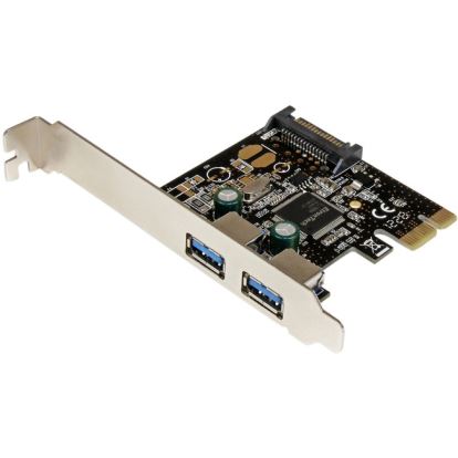 StarTech.com 2 Port PCI Express PCIe SuperSpeed USB 3.0 Controller Card w/ SATA Power1