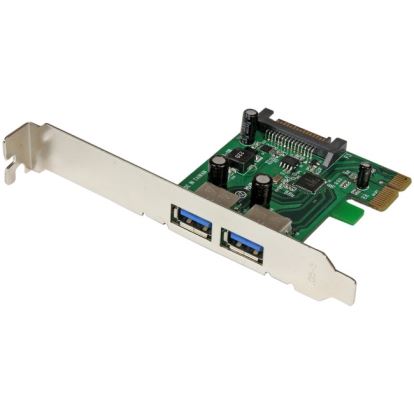 StarTech.com 2 Port PCI Express (PCIe) SuperSpeed USB 3.0 Card Adapter with UASP - SATA Power1