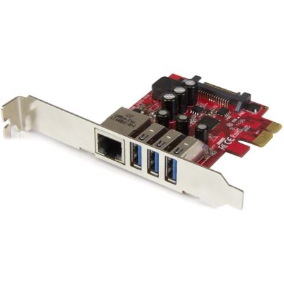 StarTech.com 3 Port PCI Express USB 3.0 Card + Gigabit Ethernet1