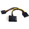 StarTech.com SATA to LP4 with 2x SATA Power Splitter Cable2