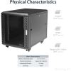 StarTech.com 12U 36in Knock-Down Server Rack Cabinet with Casters5