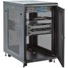 StarTech.com 18U 19" Server Rack Cabinet 4 Post Adjustable Depth 2-30" w/Casters/Cable Management/1U Shelf, Locking Doors and Side Panels3