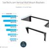 StarTech.com 5U Vertical Wall Mount Rack, 19" Wall Mounting Bracket, Open Low Profile Network/Server Room/Data/AV/IT/Patch Panel/Equipment4