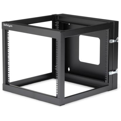 StarTech.com 8U 22in Depth Hinged Open Frame Wallmount Server Rack1