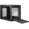 StarTech.com 2 Post 9U 19" Wall Mount Network Cabinet Adjustable 6-15"- Locking Vented IT Equipment/Switch Rack Enclosure /Shelf/Hook&Loop3