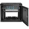 StarTech.com 2 Post 9U 19" Wall Mount Network Cabinet Adjustable 6-15"- Locking Vented IT Equipment/Switch Rack Enclosure /Shelf/Hook&Loop4