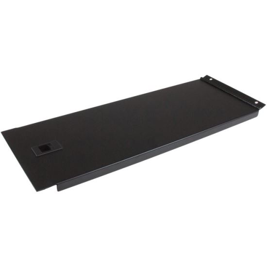 StarTech.com Blanking Panel - 4U - Hinged Rack Panel - 19in - Steel - Black - TAA Compliant - Tool-less Installation1