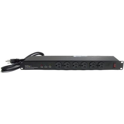 StarTech.com Rackmount PDU with 16 Outlets and Surge Protection - 19in Power Distribution Unit - 1U1