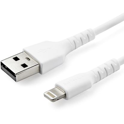 StarTech.com 3 foot/1m Durable White USB-A to Lightning Cable, Rugged Heavy Duty Charging/Sync Cable for Apple iPhone/iPad MFi Certified1