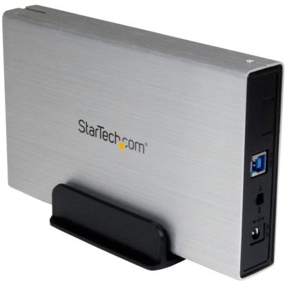 StarTech.com 3.5in Silver USB 3.0 External SATA III Hard Drive Enclosure with UASP - Portable External HDD1