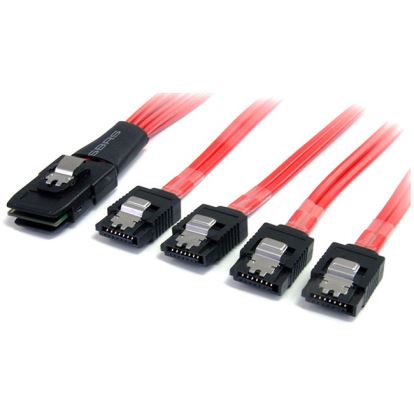 StarTech.com 50cm Serial Attached SCSI SAS Cable - SFF-8087 to 4x Latching SATA1