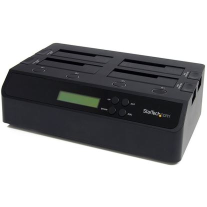 StarTech.com 4 Bay USB 3.0 eSATA to SATA Standalone 1:3 HDD Hard Drive Duplicator Dock1