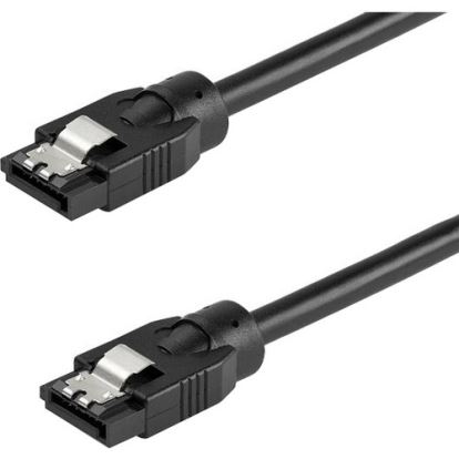 StarTech.com 0.3 m Round SATA Cable - Latching Connectors - 6Gbs SATA Cord - SATA Hard Drive Power Cable - Lifetime Warranty (SATRD30CM)1