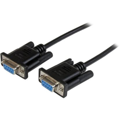 StarTech.com 1m Black DB9 RS232 Serial Null Modem Cable F/F1