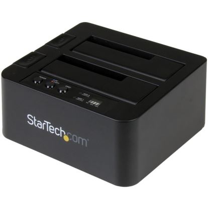 StarTech.com Standalone Hard Drive Duplicator, Dual Bay HDD/SSD Cloner/Copier, USB 3.1 to SATA III HDD/SSD Docking Station, Disk Cloner1