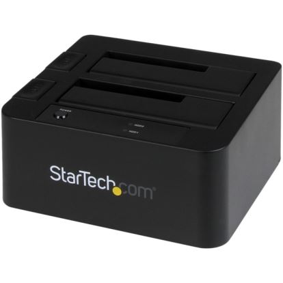 StarTech.com Dual-Bay USB 3.0 / eSATA to SATA Hard Drive Docking Station, 2.5/3.5" SATA III, SSD/HDD Dock, Top-Loading1