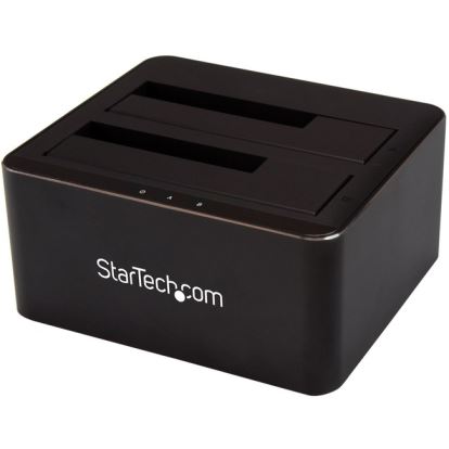 StarTech.com Dual-Bay USB 3.0 to SATA Hard Drive Docking Station, 2.5/3.5" SATA I/II/III, SSD/HDD Dock, USB Hard Drive Bays, Top-Loading1