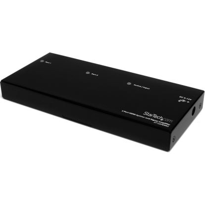 StarTech.com HDMI Splitter 1 In 2 Out - 1080p - 2 Port - Signal Amplifier - Rugged - HDMI Multi Port - HDMI Audio Splitter1