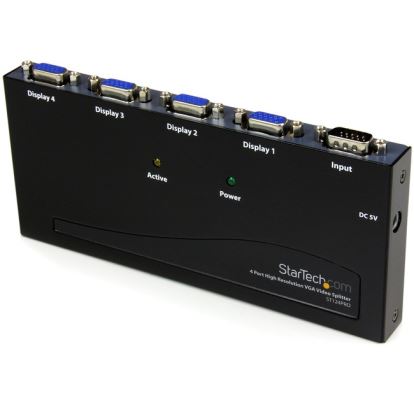 StarTech.com StarTech.com 4 Port High Resolution VGA Video Splitter - 300 MHz - VideoView Pro 47 Port High Resolution 300 MHz Video Splitter - Video splitter - 4 ports1