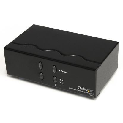 StarTech.com 2x2 VGA Matrix Video Switch Splitter with Audio1