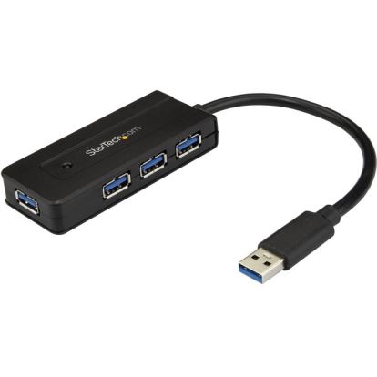 StarTech.com 4 Port USB 3.0 Hub SuperSpeed 5Gbps w/ Fast Charge - Portable USB 3.1 Gen 1 Type-A Laptop/Desktop Hub - USB Bus/Self Powered1