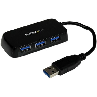 StarTech.com Portable 4 Port SuperSpeed Mini USB 3.0 Hub - Black1