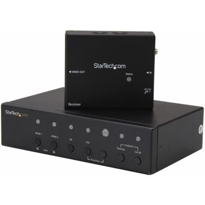 StarTech.com Multi-Input HDBaseT Extender with Built-in Switch - DisplayPort VGA and HDMI Over CAT5e or CAT6 - Up to 4K - up to 230 ft1