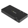 StarTech.com 2 Port USB C KVM Switch - 4K 60Hz HDMI - Compact UHD Desktop KVM Switch w/USB Type C Cables - Bus Powered MacBook ThinkPad2