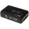 StarTech.com StarTech.com 2 Port USB KVM Kit with Cables and Audio Switching - KVM / audio switch - USB - 2 ports - 1 local user1