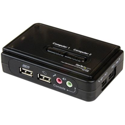 StarTech.com StarTech.com 2 Port USB KVM Kit with Cables and Audio Switching - KVM / audio switch - USB - 2 ports - 1 local user1