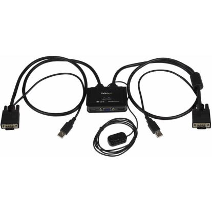 StarTech.com 2 Port USB VGA Cable KVM Switch - USB Powered with Remote Switch1