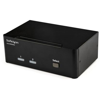 StarTech.com 2 Port DisplayPort Dual-Monitor KVM Switch - DisplayPort KVM - 4K 60 Hz1