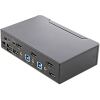 StarTech.com 2 Port HDMI KVM Switch 4K 60Hz UHD HDR, HDMI 2.0 Single Monitor, 2 Port USB 3.0 Hub, 4x USB HID, Audio, Hotkey Switching, TAA4