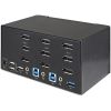 StarTech.com 2 Port Triple Monitor DisplayPort KVM Switch 4K 60Hz UHD HDR, DP 1.2 KVM Switch, 2-Pt USB 3.0 Hub, 4x USB HID, Audio, Hotkey4