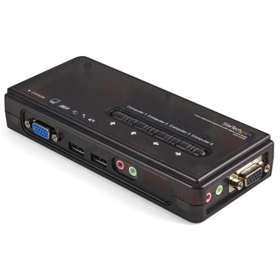 StarTech.com StarTech.com SV411KUSB - KVM / audio switch - USB - 4 ports - 1 local user1