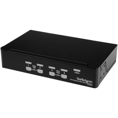 StarTech.com 4 Port 1U Rackmount USB PS/2 KVM Switch with OSD1